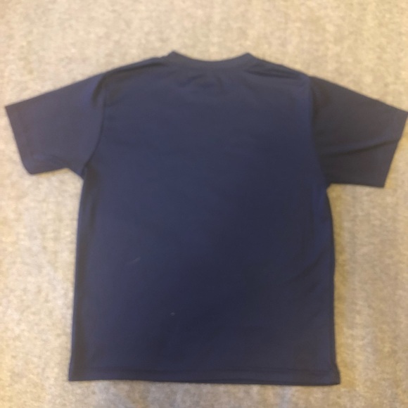 SOLD Superman Poly T-shirt - Navy w/ Green Shield - Picture 4 of 4